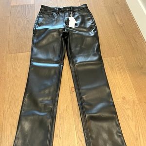 Good American 90s Icon Leather Pants